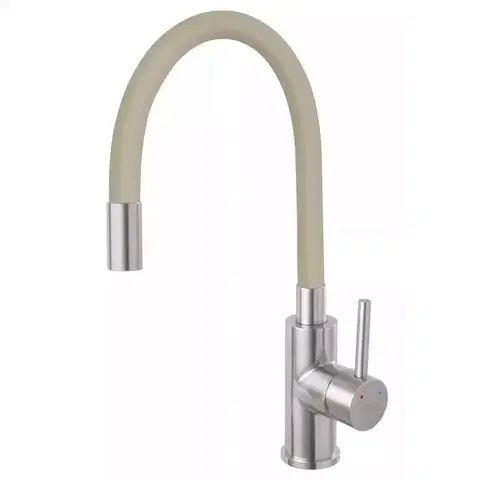 Vybavenie kuchynského nábytku Elastická kuchynská batéria Fitness inox béžová