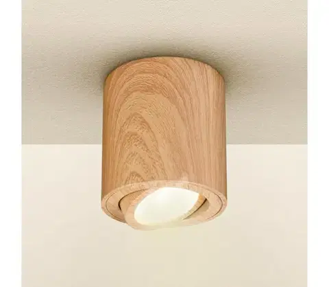 Svietidlá BRILAGI - Bodové svietidlo MIA 1xGU10/30W/230V 84x80 mm hnedá WD300-WOOD-OEM