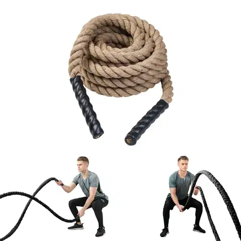 Ostatné fitness náradie Posilňovacie lano inSPORTline WaveRope Base 40 mm - 9 m