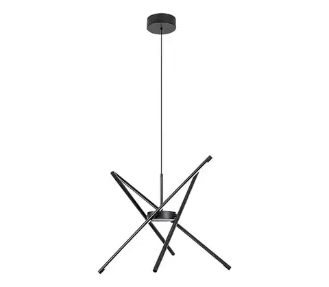 Svietidlá Rabalux 72338 - LED Luster na lanku HENLI2 LED/40W/230V 3000K čierna 72338