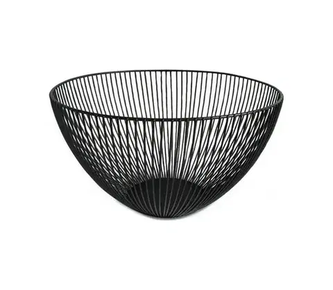 Misky UTC Miska na ovocie KITCHISIMO, priemer 25 cm, čierna 320303