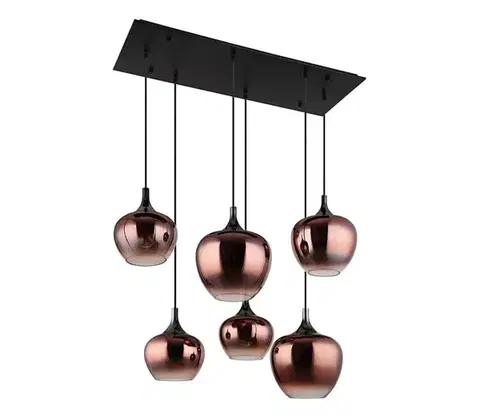 Svietidlá Globo 15548-6HG - Luster na lanku MAXY 6xE27/40W/230V medená 15548-6HG