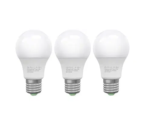 LED osvetlenie SADA 3x LED Žiarovka ECOLINE A60 E27/10W/230V 4000K - BRILAGI ZD-E3A610-40