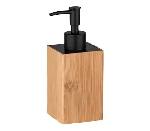 Svietidlá WENKO 23984100 - Dávkovač na mydlo PADUA 210 ml hnedá/čierna 23984100