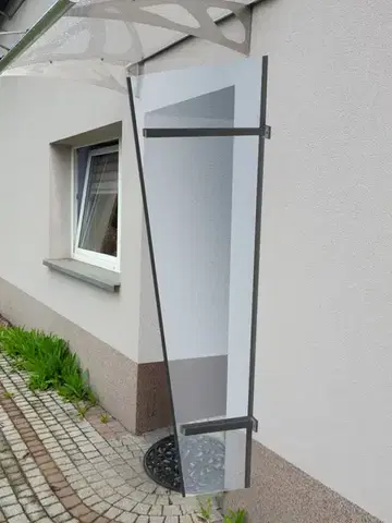 Vchodové prístrešky Bočná stena UNI plexisklo Dekorhome
