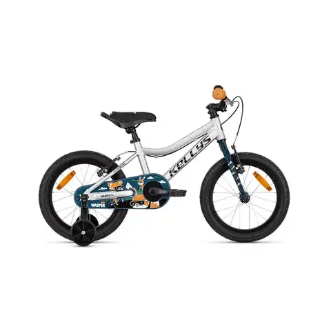 Bicykle Detský bicykel KELLYS Wasper Neo 16" - model 2026 Silver - 9" (100-110 cm)