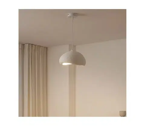 Svietidlá BRILAGI - Závesný luster na lanku WABI SABI 1xE27/40W/230V pr. 35 cm biely 422WBL1104
