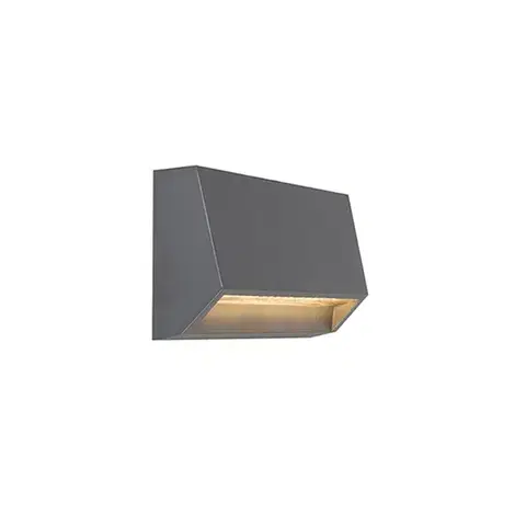 Vonkajšie nástenné svietidlá Moderné vonkajšie nástenné svietidlo tmavosivé vrátane LED IP65 - Sandstone 2
