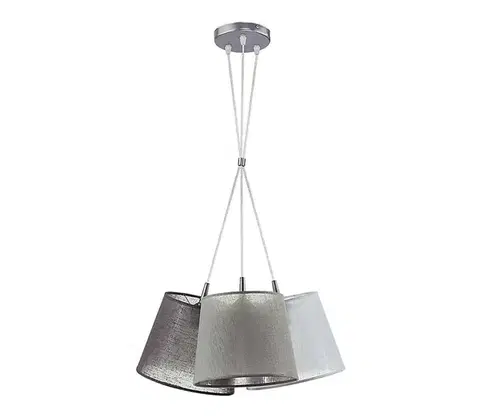 Svietidlá  - Luster na lanku ROSSA 3xE27/40W/230V antracit/šedá 6400
