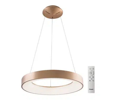 Svietidlá Azzardo  - LED Stmievateľný luster na lanku SANTANA LED/50W/230V zlatá + DO 