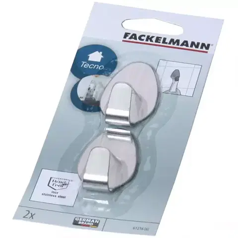 Vešiaky a háčiky na stenu Samolepiace háčiky  Inox  okrúhle 61216