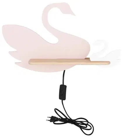 Osvetlenie Detská nástenná lampička SWAN LED Candellux