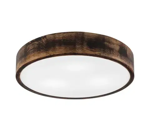 Svietidlá  Stropné svietidlo OAK SMOKY 3xE27/15W/230V, pr. 47,5 cm, dub/tmavohnedá LD-PD-6.3/SMOKY