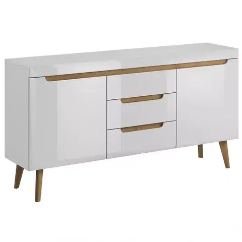 Komody do spálne Komoda NORDI NKSZ160 biela