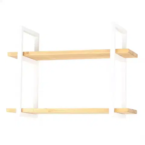 Poličky v podkrovnom štýle Polička Loft 07-01/B 59,5/43/24,3 cm biela