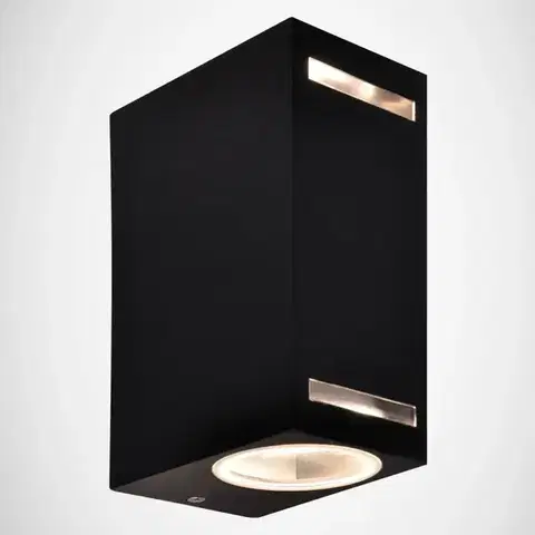 Vonkajšie moderné svietidlá Nástenná lampa 03014 Forest 2xGU10 D GR