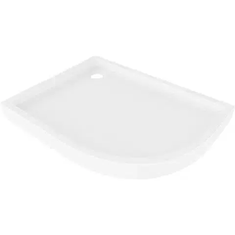 Vane MEXEN - Flow+ Sprchová vanička štvrťkruh asymetrická ľavá 100 x 90, biela lesk 46Q109010LH