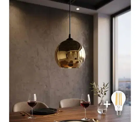 Svietidlá  LED luster na lanku CUBUS pr. 25 cm 1xE27/15W/230V 5742