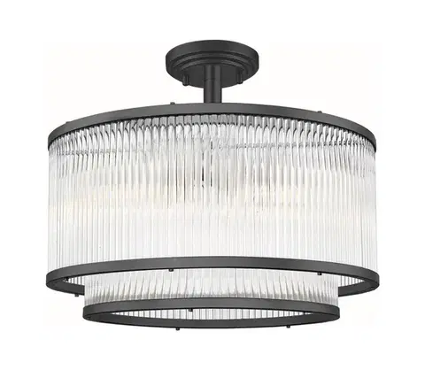 Svietidlá Zuma Line C0528-05H-P7AC - Luster na tyči SERGIO 5xE14/60W/230V čierna C0528-05H-P7AC