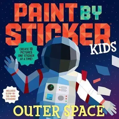 Nalepovačky, vystrihovačky, skladačky Paint by Sticker Kids: Outer Space