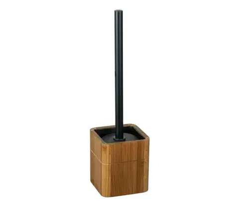 Svietidlá WENKO 26104100 - WC kefa SERRO 10x37 cm hnedá/čierna 26104100