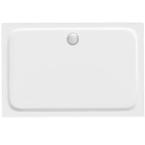 Vane REA/S - Sprchová akrylová vanička Belmond White 90x120 Krytka kartáčované zlato KPL-14373