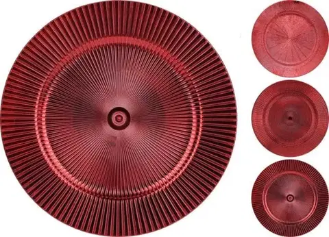 Prestieranie Kinekus Podnos 33 cm plast červený mix