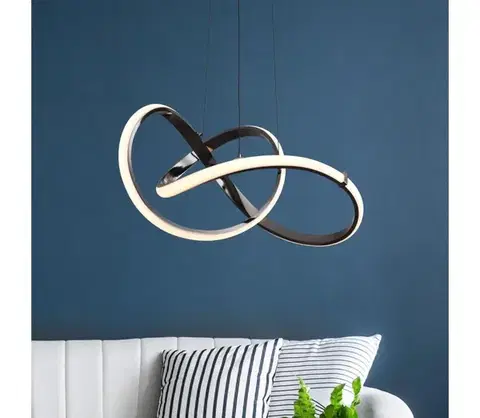 Svietidlá Zuma Line MD9717-1-3BCD - LED Luster na lanku INDIGO LED/44W/230V čierna MD9717-1-3BCD