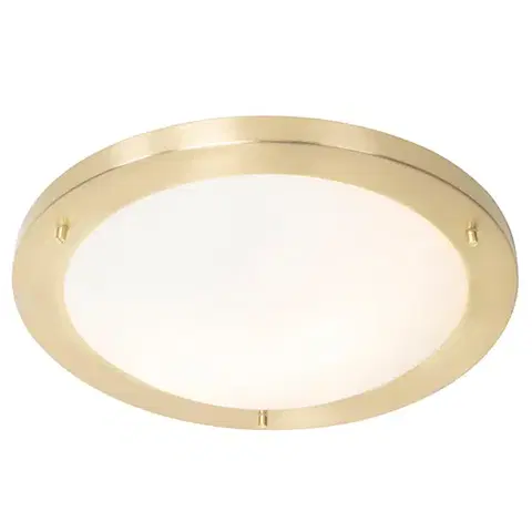 Stropné osvetlenie Moderné stropné svietidlo zlaté 41 cm IP44 - Yuma