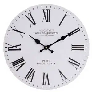 Hodiny Nástenné hodiny Hotel Westminster, pr. 34 cm, drevo