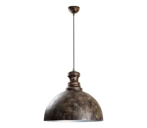 Svietidlá  Luster na lanku KURE 1xE27/40W/230V pr. 40 cm šedá 795LMG1210