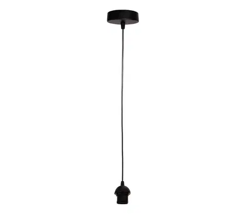 Predlžovacie káble BRILAGI - Napájací kábel PARTY 1xE27/60W/230V, dĺžka 10 cm, čierny 8590828061281