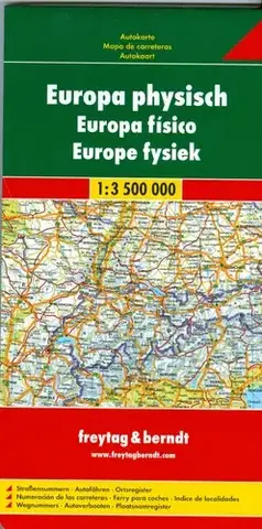 Do auta Európa fyzická automapa 1:3,5 mil.