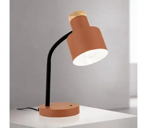 Lampy Orion - Stolová lampa GILI 1xE27/40W/230V tehlová LA 4-1233/1 korallenrot