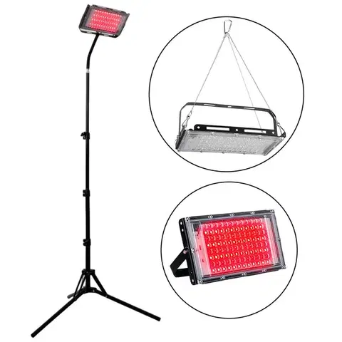 Infračervené lampy Infračervená LED lampa so stojanom inSPORTline Elbasan - 96 LED