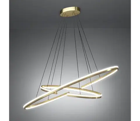 Svietidlá Eglo 390487 - LED Stmievateľný luster na lanku BOGADO LED/50W/230V zlatý + DO 390487