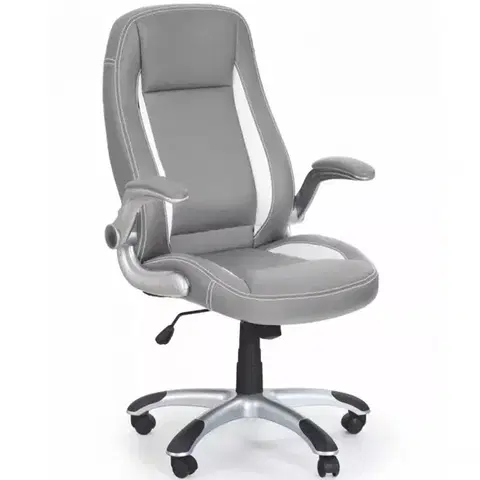 Otočné kreslá Kancelárske kreslo Saturn Šedá