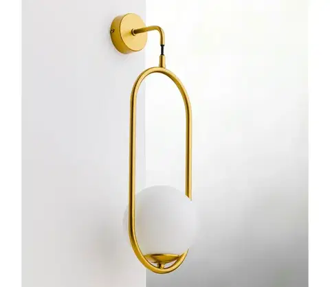 Svietidlá Jupiter 2043 - Nástenná lampa IGON 1xE14/40W/230V zlatá 2043
