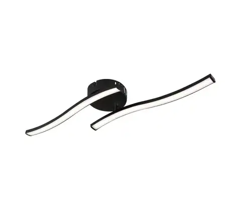 Svietidlá Globo 67178S - LED Prisadený luster TYLER LED/12W/230V čierna 67178S