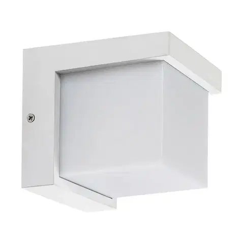 Záhradné lampy Rabalux 77096 vonkajšie nástenné LED svietidlo Andelle, biela