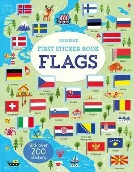 V cudzom jazyku First Sticker Book Flags - Holly Bathie,Hui Skipp