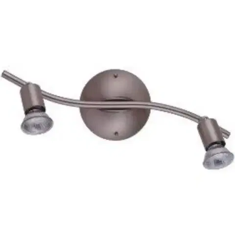 Moderné lampy do obývačky Stropné bodové svietidlo GU1001J-2S Saténový chróm LS2