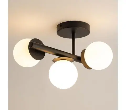 Svietidlá  Prisadený luster AVOLA 3xG9/12W/230V čierna 40790