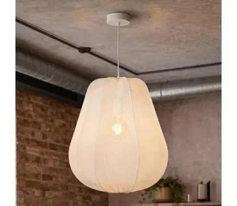 Svietidlá BRILAGI - LED luster na lanku ARVEN 1xE27/8W/230V pr. 37 cm biela 8590828052692
