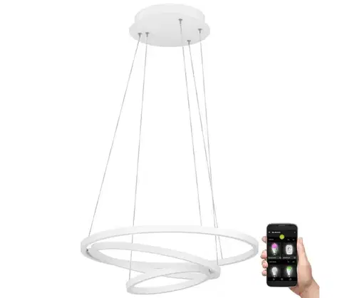 Svietidlá Eglo 900478 - LED Stmievateľný luster na lanku LOBINERO-Z LED/43,2W/230V biela 900478