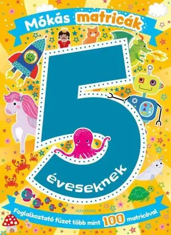 Nalepovačky, vystrihovačky, skladačky Mókás matricák 5 éveseknek