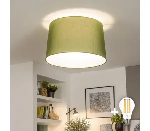 Svietidlá BRILAGI - LED prisadený luster CERIA 1xE27/40W/230V pr. 45 cm zelená BG3991+EG781045