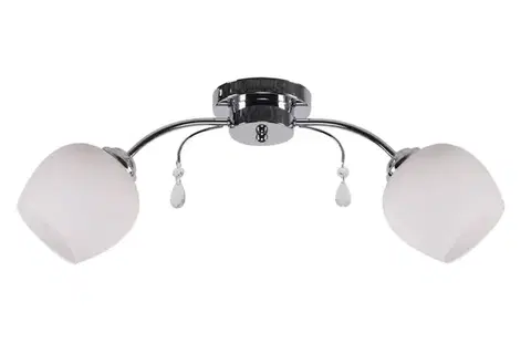 Bodové svetlá Stropná lampa Zachera 2X40W E27 Biela