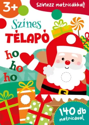 Pre deti a mládež - ostatné Színes Télapó - Színezz matricákkal! - 140 db matricával
