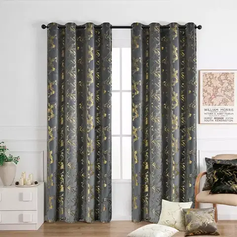 Závesy do spálne Záves na krúžkoch KLOE VET427/5/210GSM 140x250 cm  sivý